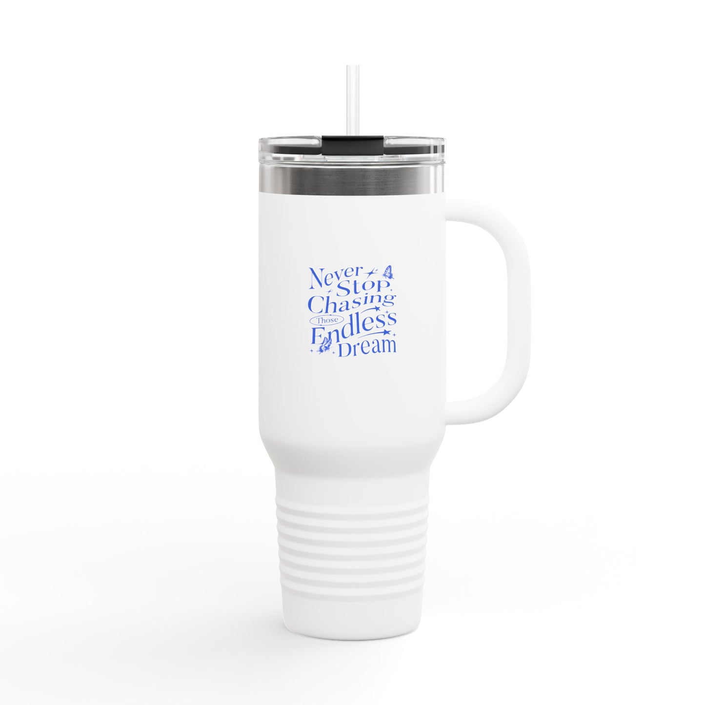 Caneca Térmica de Viagem Dream Chaser, 40oz - Caneca de Café Motivacional
