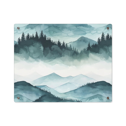 Arte de Parede em Acrílico de Paisagem Montanhosa