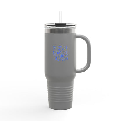 Caneca Térmica de Viagem Dream Chaser, 40oz - Caneca de Café Motivacional