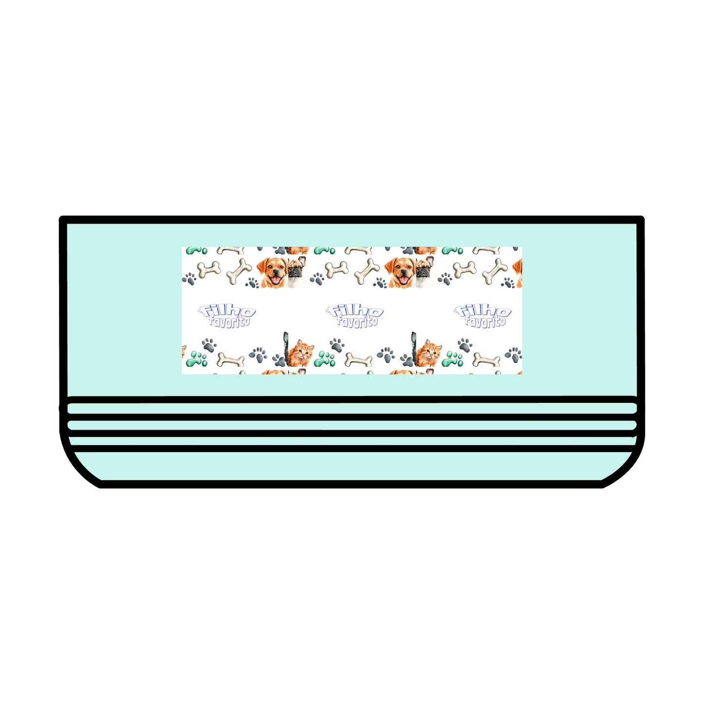 Comeduro de aço inoxidável para pets