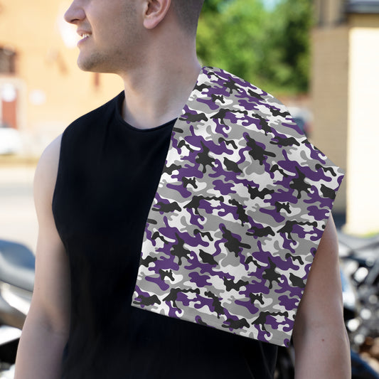 Toalha de Rali de Camuflagem Roxa