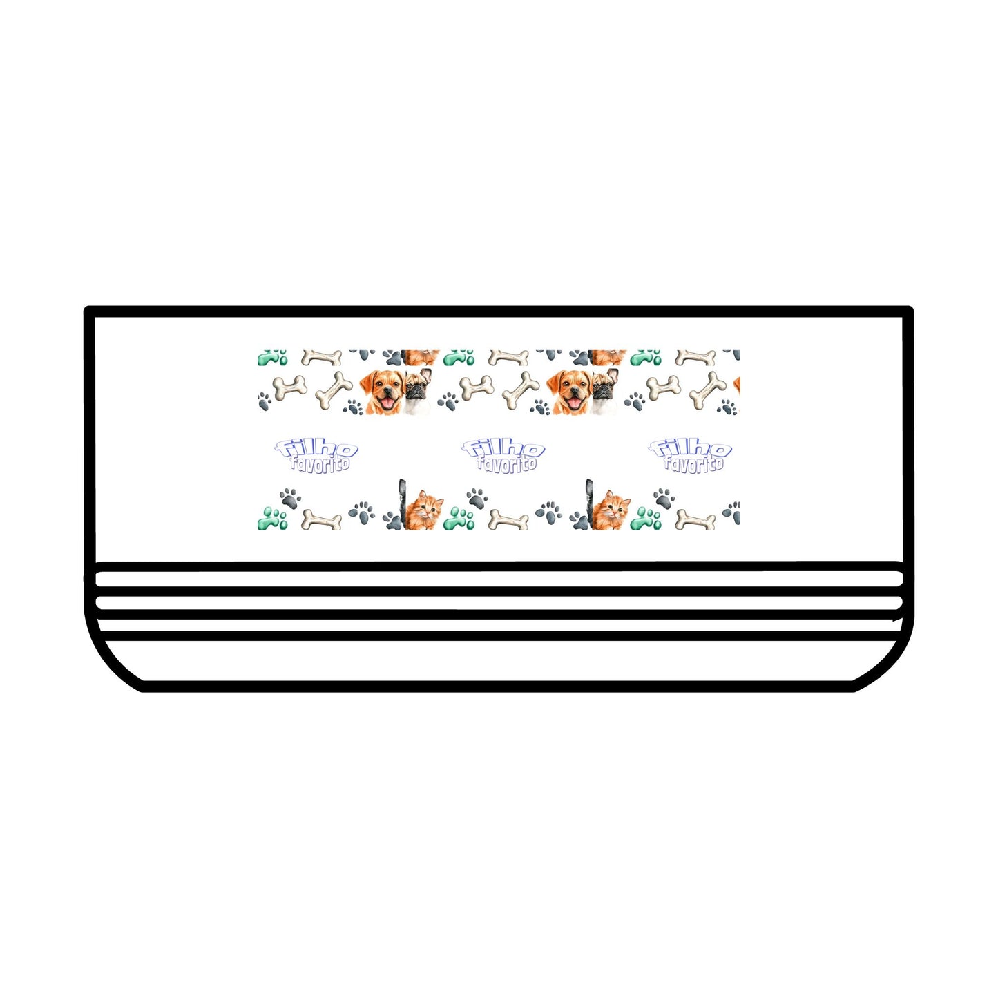 Comeduro de aço inoxidável para pets