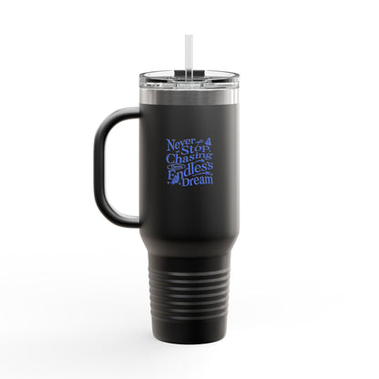 Caneca Térmica de Viagem Dream Chaser, 40oz - Caneca de Café Motivacional