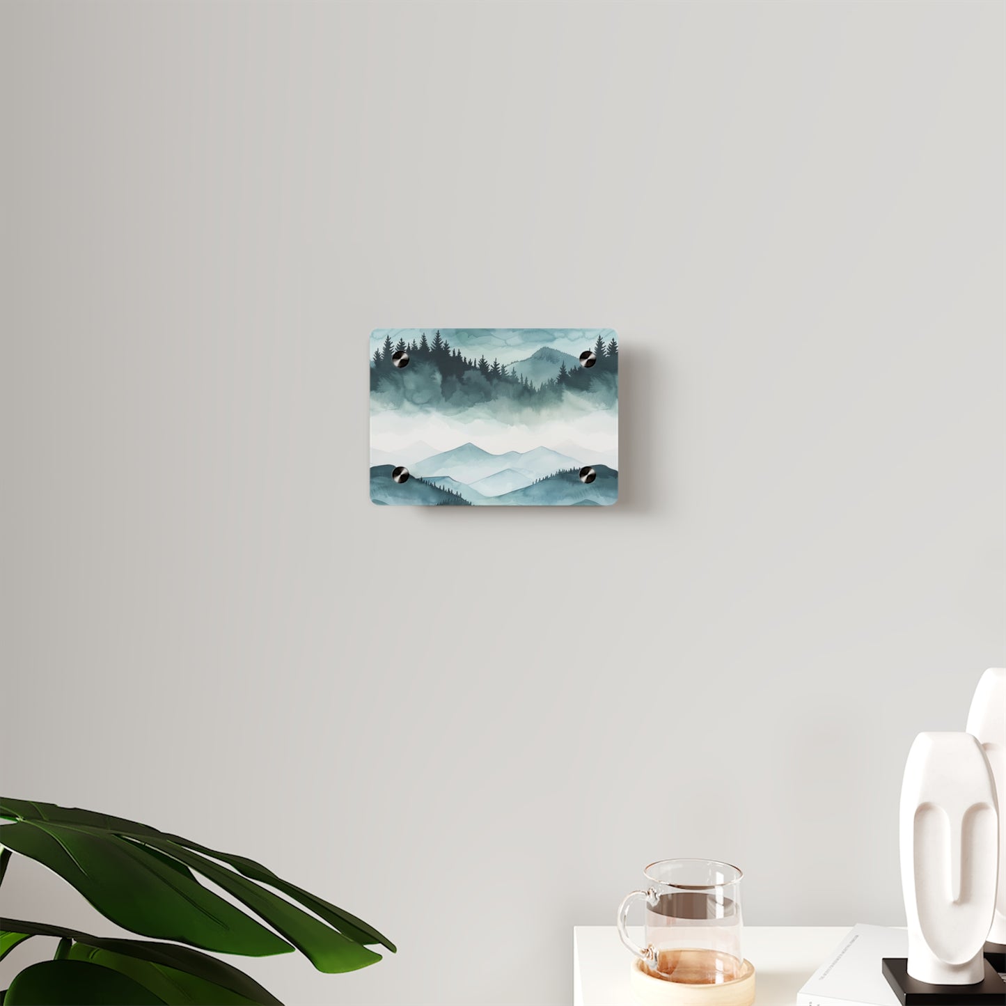 Arte de Parede em Acrílico de Paisagem Montanhosa