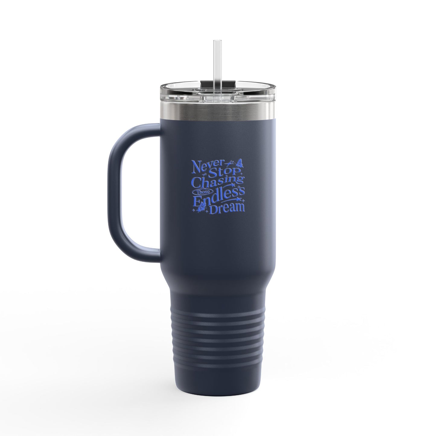 Caneca Térmica de Viagem Dream Chaser, 40oz - Caneca de Café Motivacional