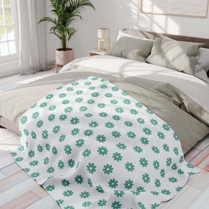 Cobertor de Lã Ártica Floral Aconchegante