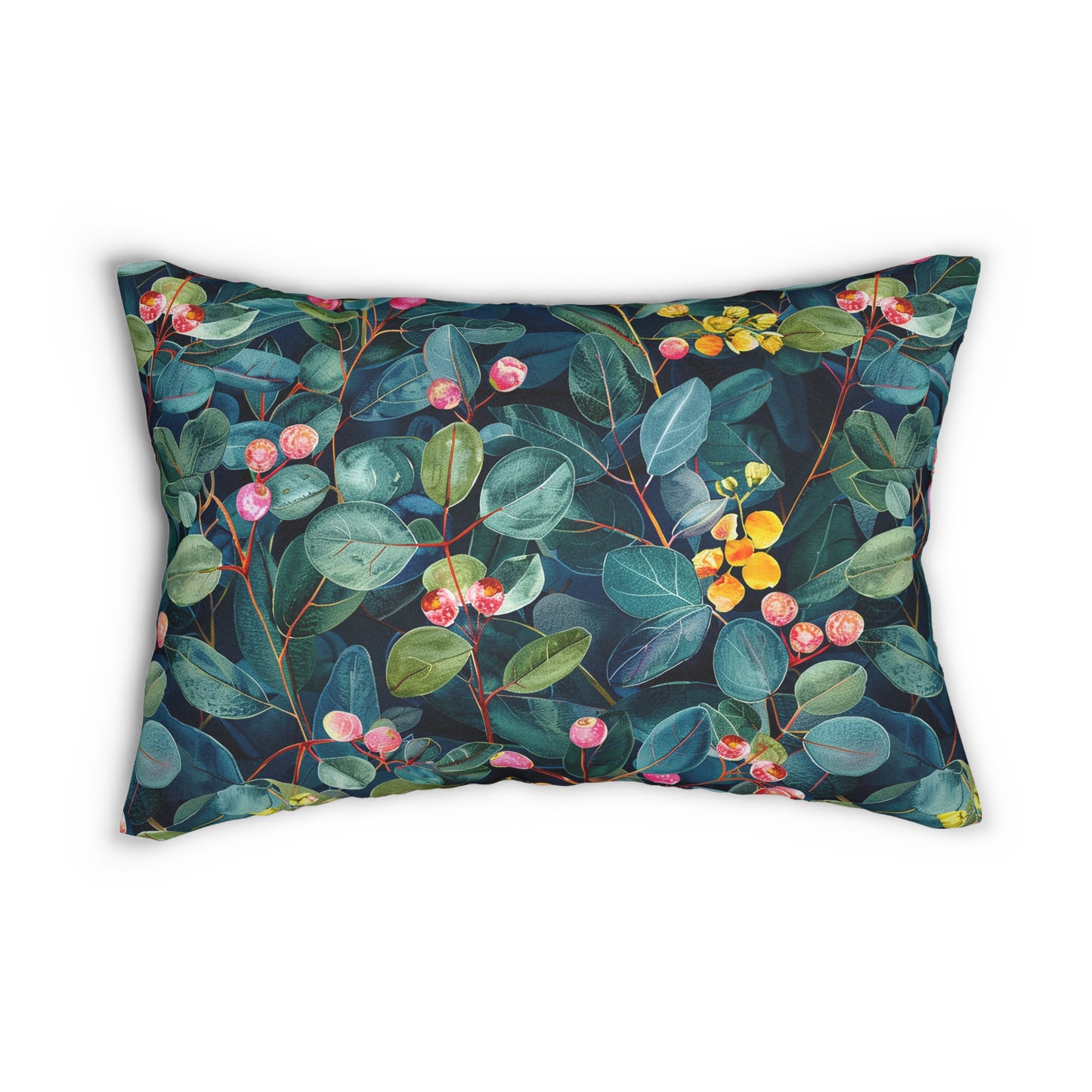 Almofada Lombar de Poliéster Floral