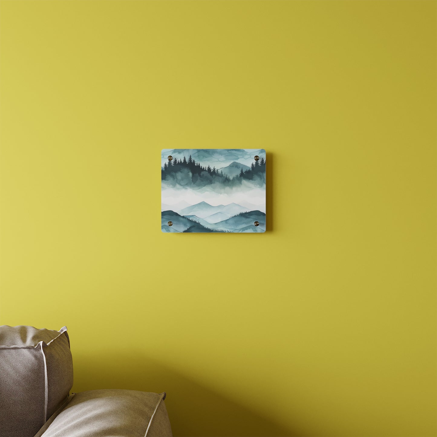 Arte de Parede em Acrílico de Paisagem Montanhosa