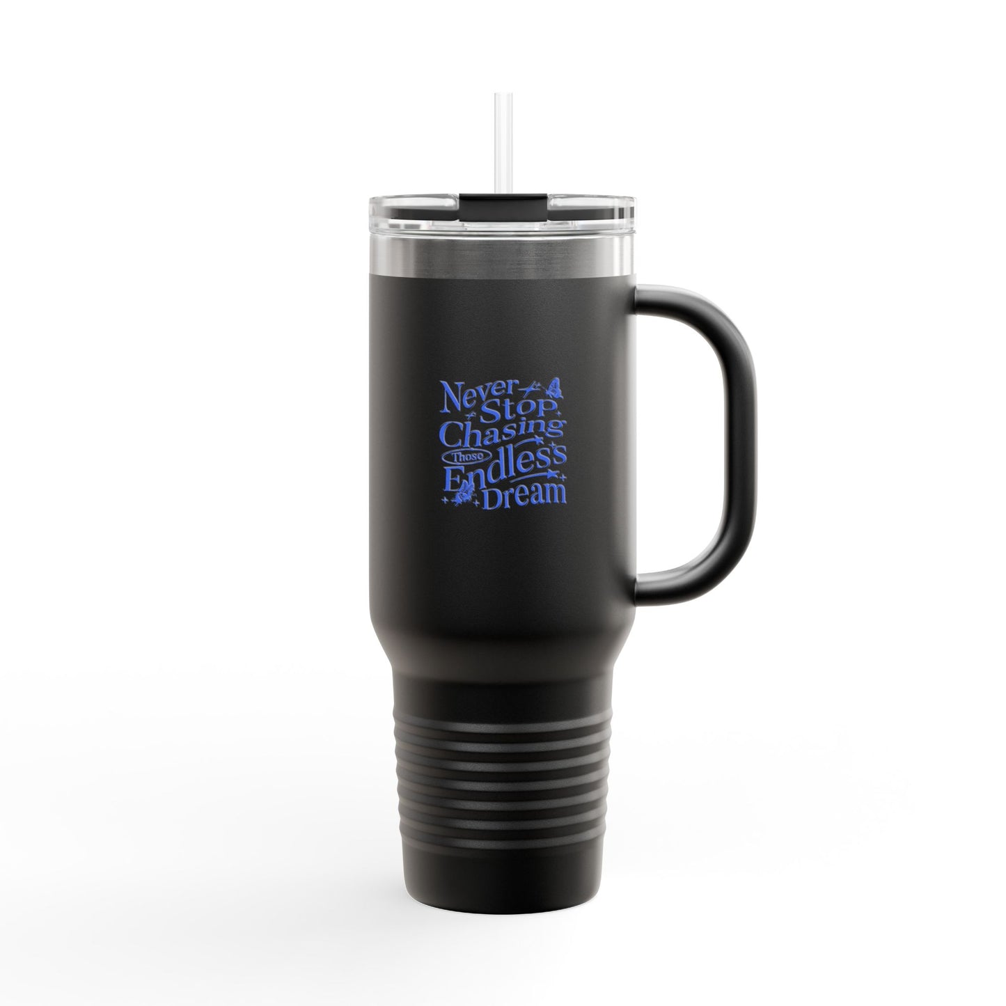 Caneca Térmica de Viagem Dream Chaser, 40oz - Caneca de Café Motivacional