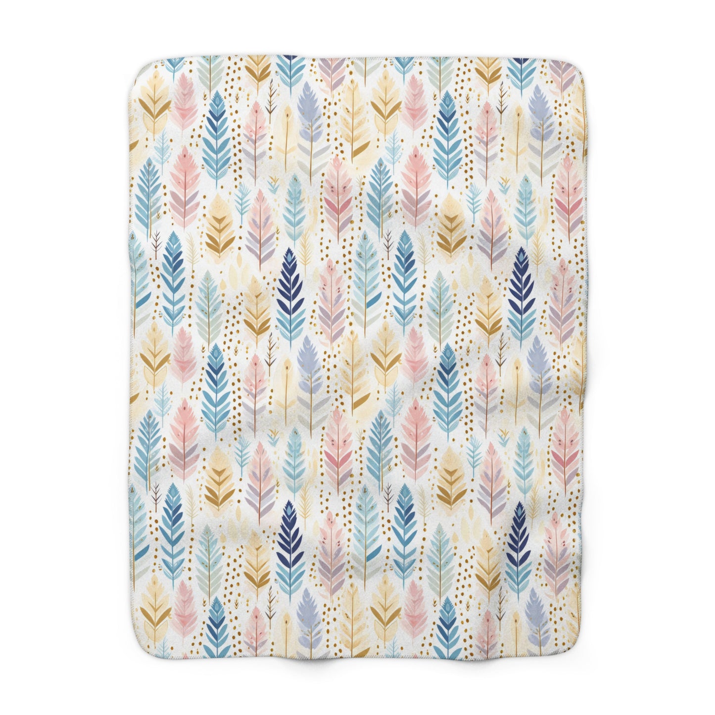 Cobertor de Sherpa Fleece Floral Aconchegante