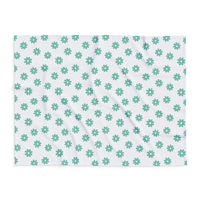 Cobertor de Lã Ártica Floral Aconchegante