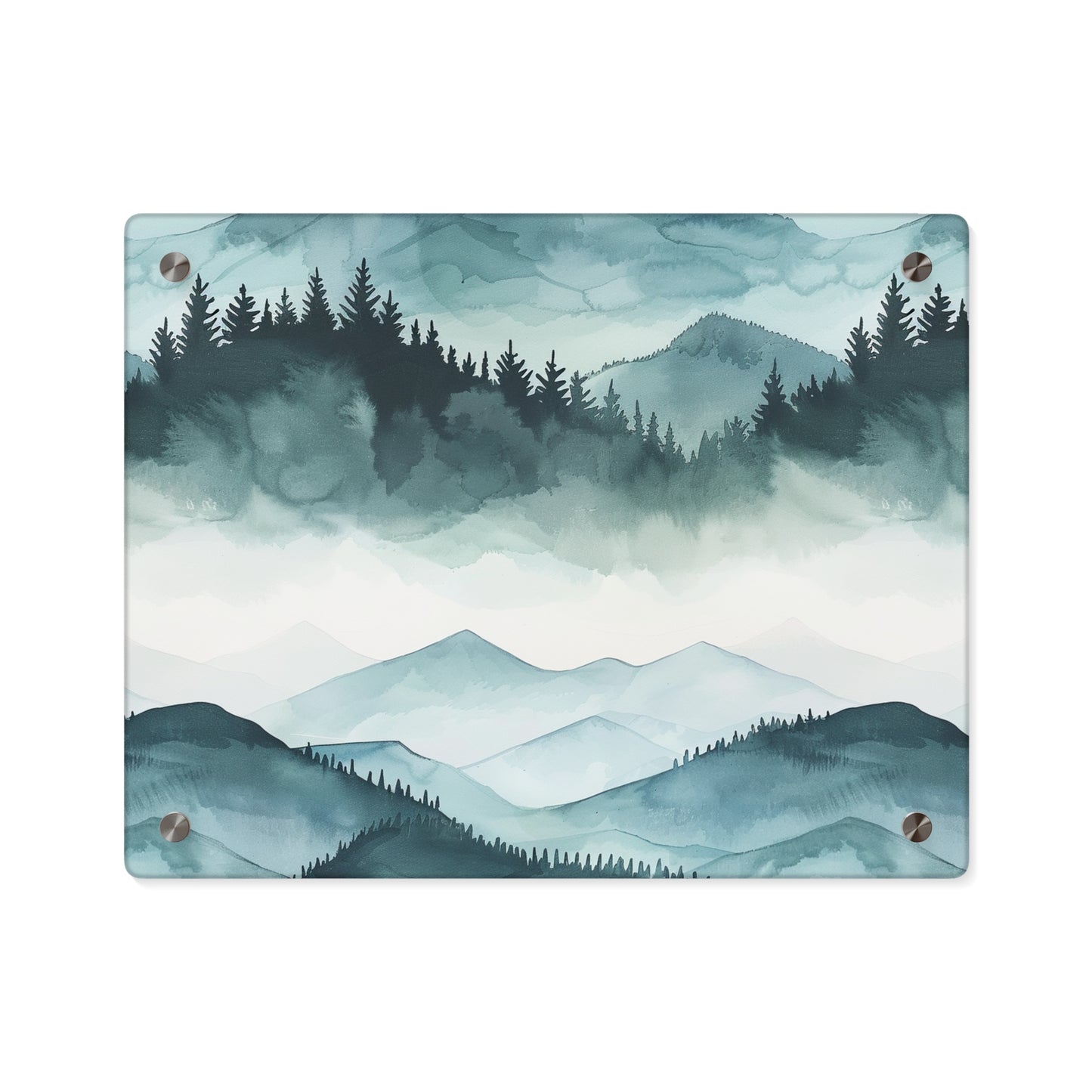 Arte de Parede em Acrílico de Paisagem Montanhosa