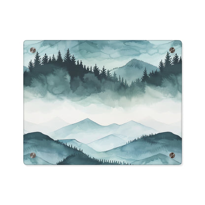 Arte de Parede em Acrílico de Paisagem Montanhosa