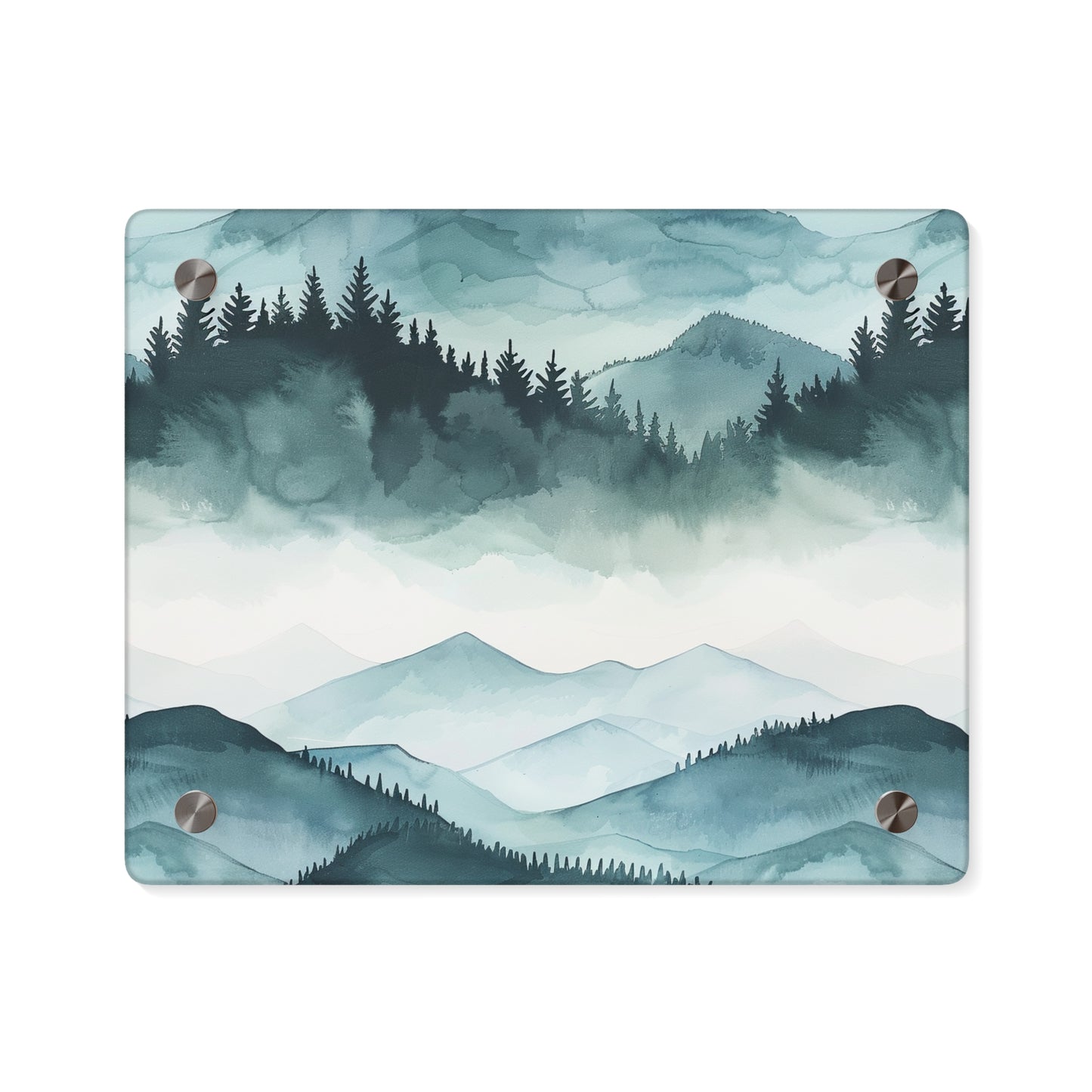 Arte de Parede em Acrílico de Paisagem Montanhosa