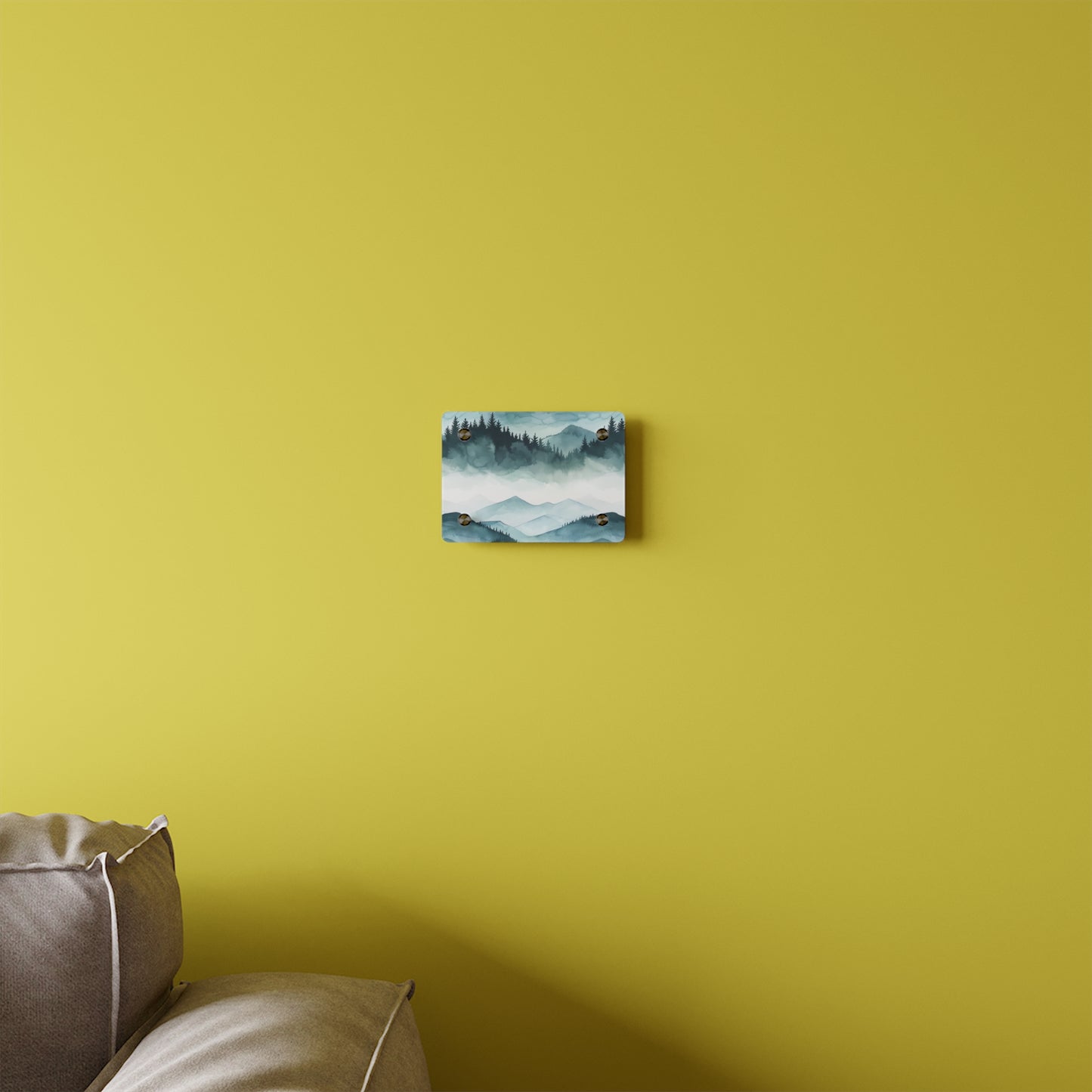 Arte de Parede em Acrílico de Paisagem Montanhosa