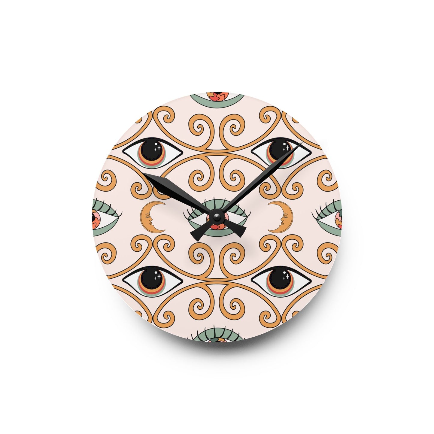 Relógio de Parede Acrílico Bohemian Eye Design